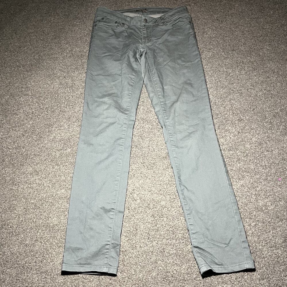Prana Kara Pants Womens 6/28 Blue Gray Twill Straight Leg Stretch Casual Jeans - Picture 1 of 10